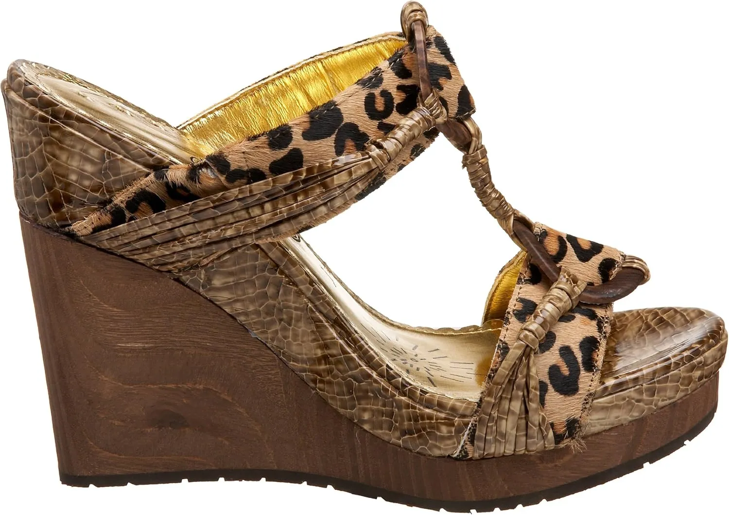 Naughty Monkey Women's Wood Chuck 2 Wedge Sandal