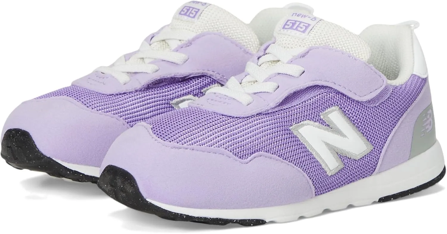 New Balance Kids 515 V1 New-b Hook and Loop Sneaker, Lilac Glo/Violet Crush, 8.5 US Unisex Toddler