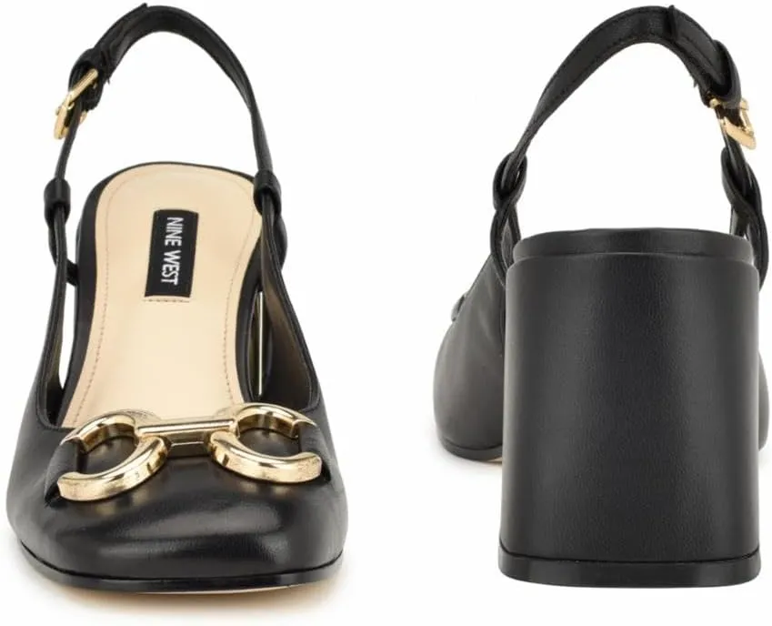 Nine West Women's Cast Block Heel Slingback Pump