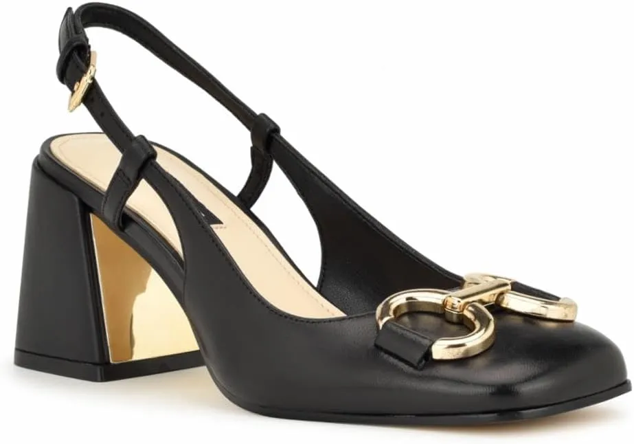 Nine West Women's Cast Block Heel Slingback Pump