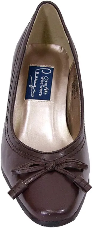 Peerage Cynthia Women's Wide Width Loop Bow Tie Tassel Dress Pumps