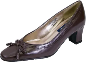 Peerage Cynthia Women's Wide Width Loop Bow Tie Tassel Dress Pumps
