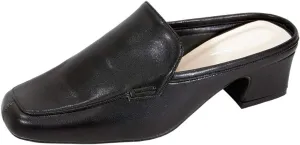 Peerage Jackie Women's Wide Width Comfort Casual Leather Mules