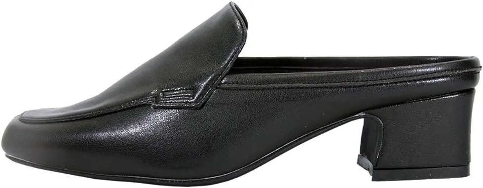 Peerage Jackie Women's Wide Width Comfort Casual Leather Mules