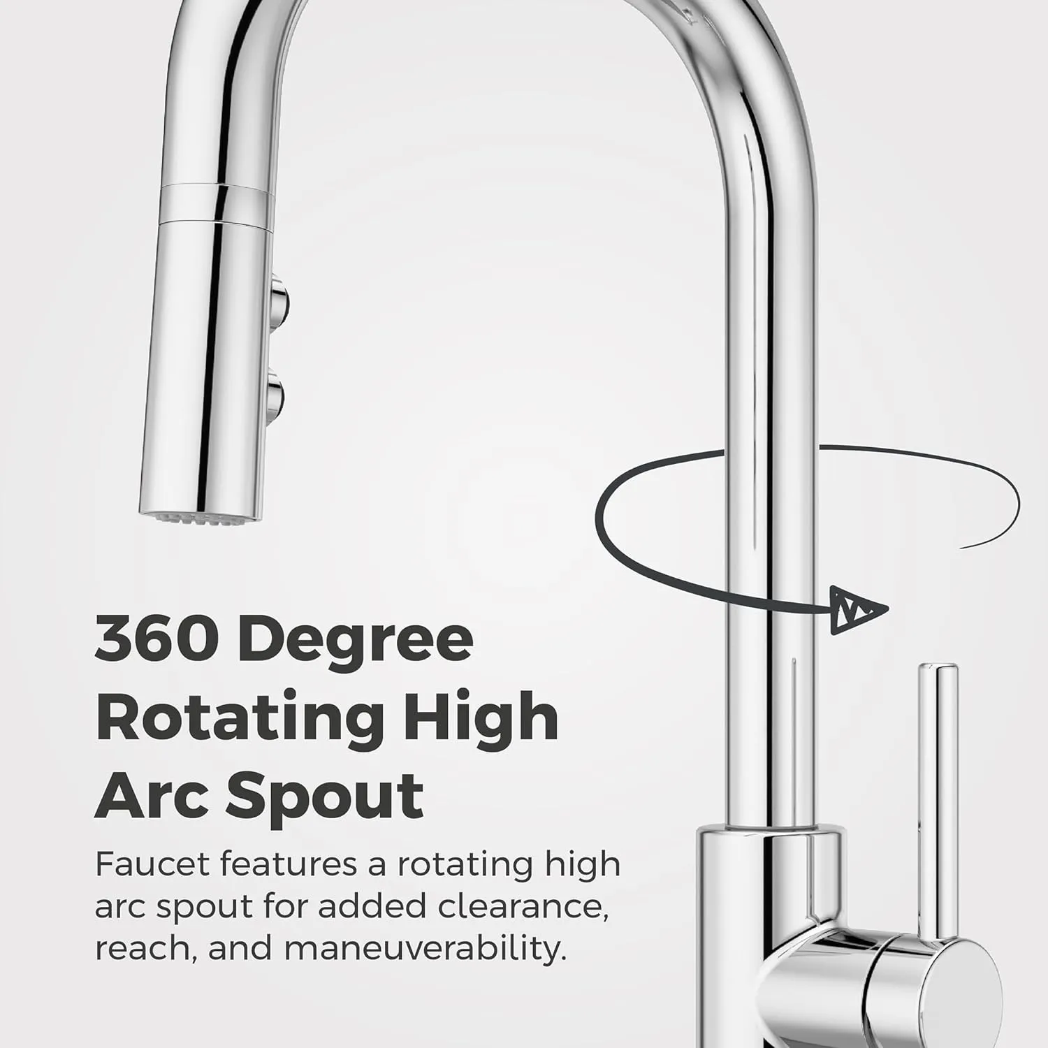 Pfister Zanna Kitchen Faucet with Pull Down Sprayer and Soap Dispenser, Single Handle, High Arc, Polished Chrome Finish, F5297ZNRC