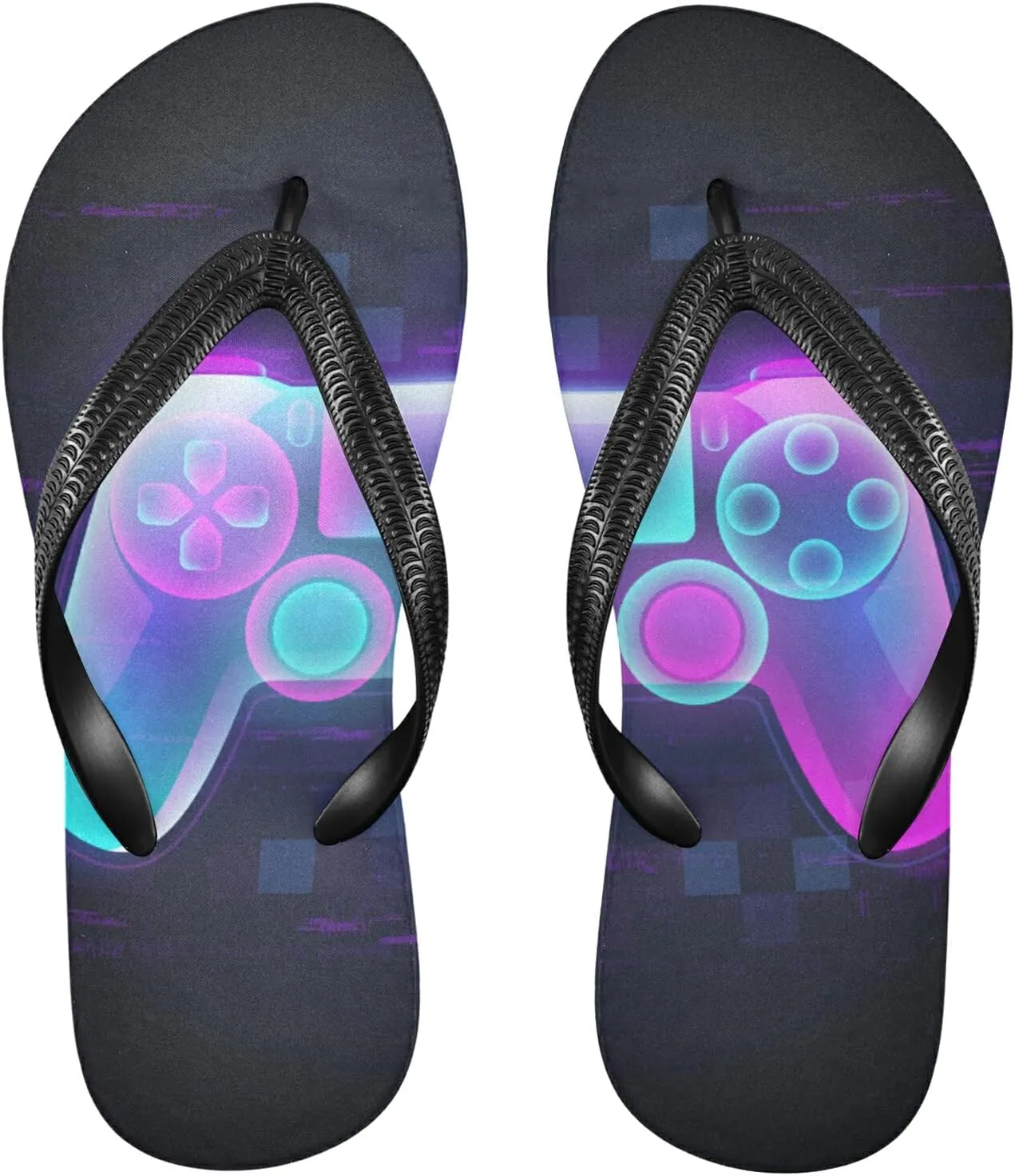 Poeticcity Flip Sandal Men Women Flip Flops for Hotel Spa Home Slippers Bedroom Travel S-XXL