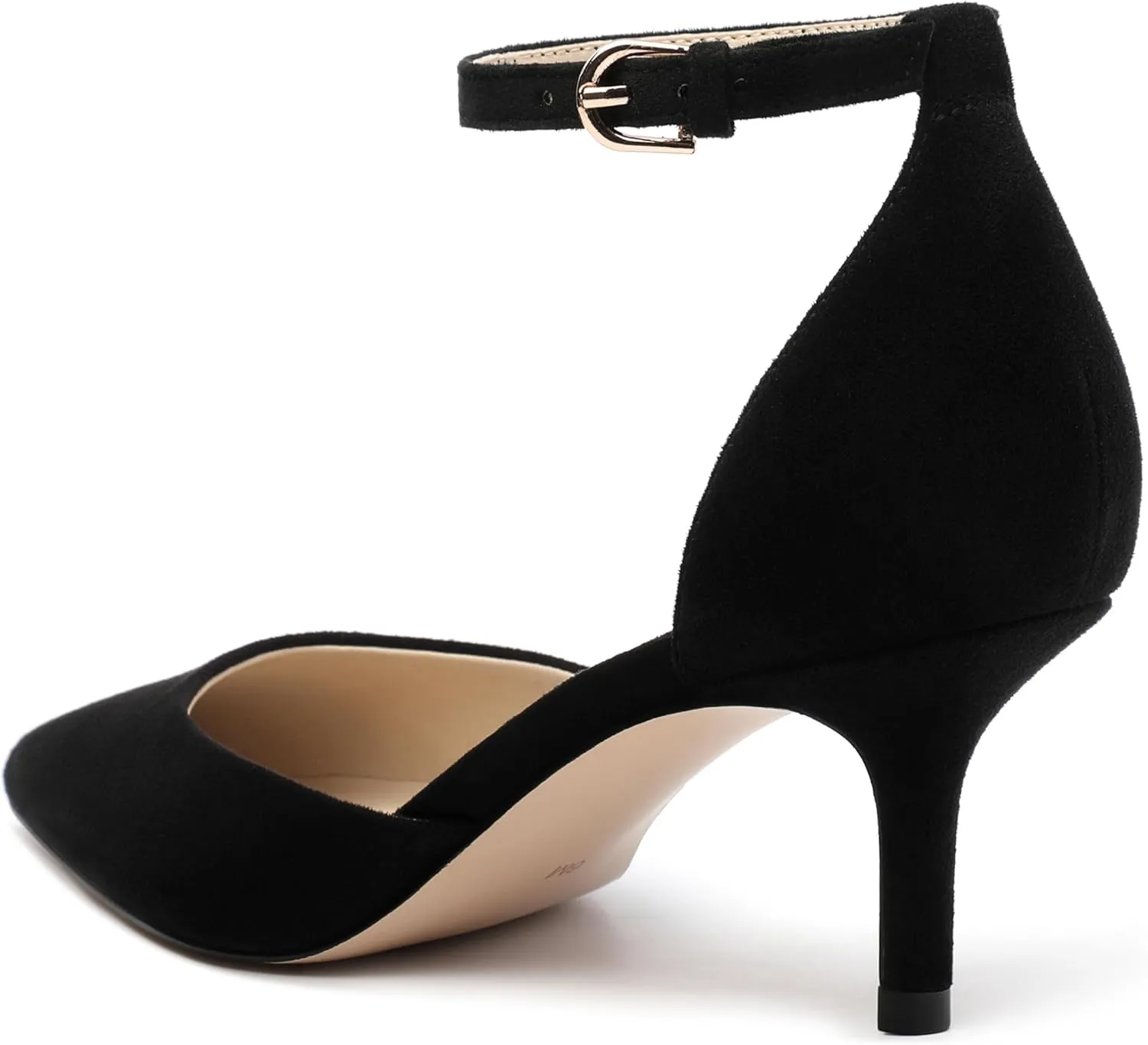 Pointed Closed Toe Heels for Women, Women's Ankle Strap Pumps, Wedding Party Office Business Work Dress Shoes