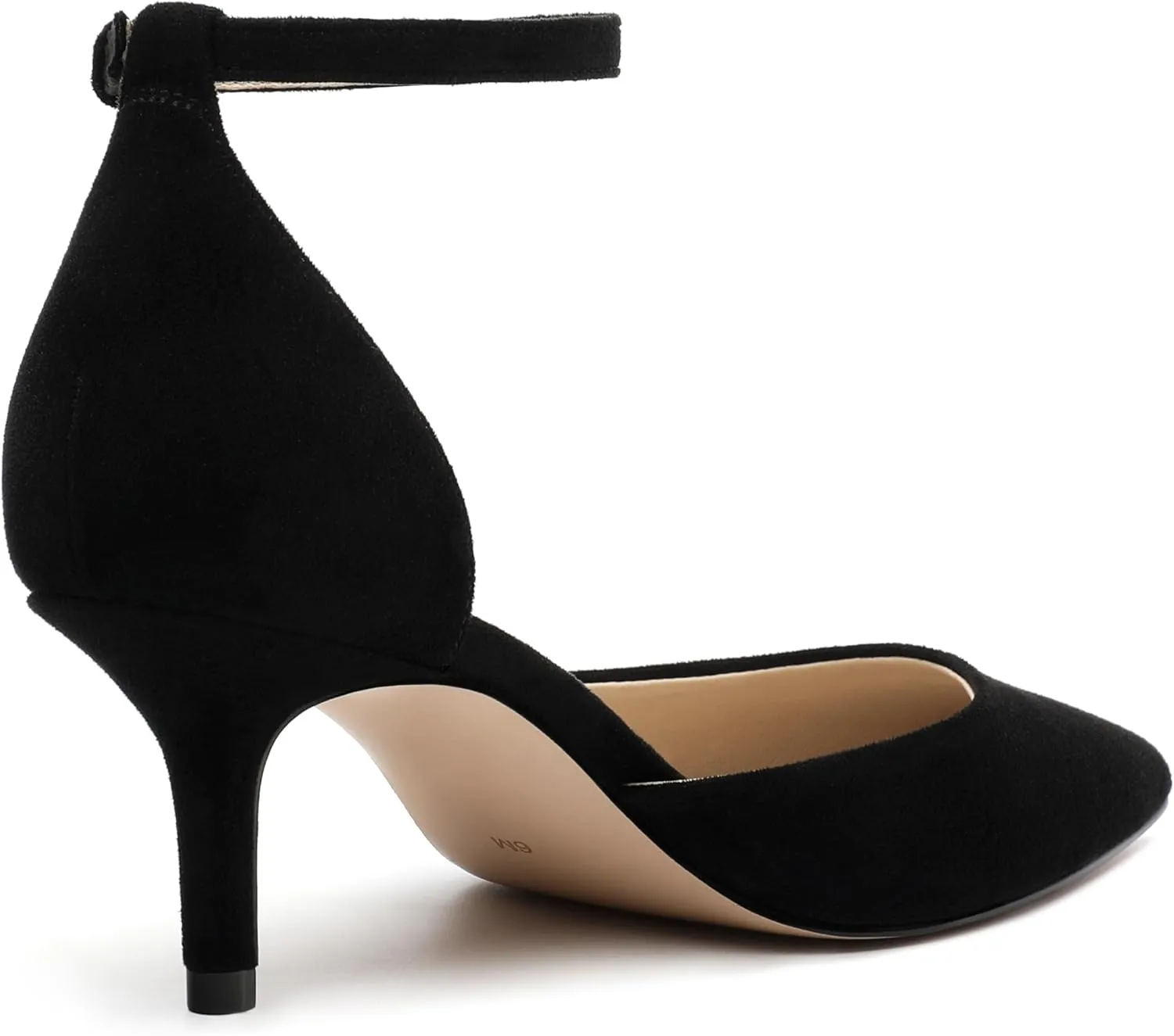 Pointed Closed Toe Heels for Women, Women's Ankle Strap Pumps, Wedding Party Office Business Work Dress Shoes