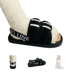 Post Op Shoe for Broken Foot,Adjustable Plaster Shoes,Fracture Shoes,Direct Post Op Recovery Shoe for Stable Ankle Joints,Medical Open-toe Plaster Shoes for Men or Women M