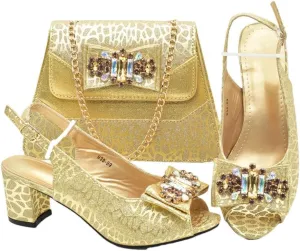 Rhinestone Floral Pumps Purse Wedding Party Luxury Accessories