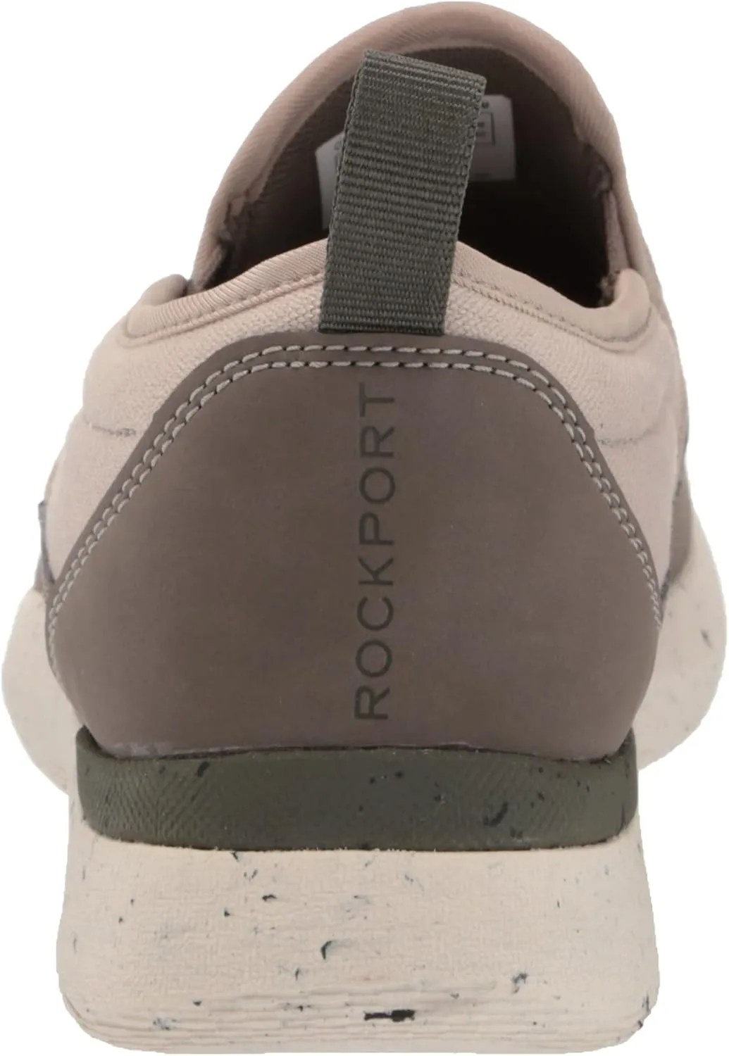 Rockport Men's Truflex Fly Slip on Mudguard Sneaker, Stone Multi, 7 Wide