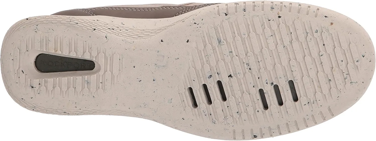 Rockport Men's Truflex Fly Slip on Mudguard Sneaker, Stone Multi, 7 Wide
