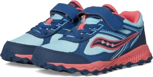 Saucony Cohesion TR14 A/C Trail Running Shoes (Little Big Kid) Sneaker, Aqua/Coral, 1.5 US Unisex