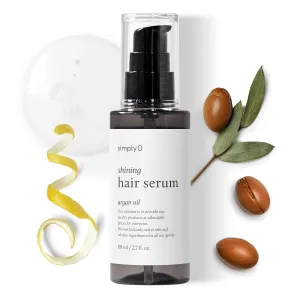 Shining Hair Serum for Hair Repair, Nourishing Argan Oil for Frizzy, Dry and Damaged Hair, Cruelty Free, Vegan, 2.7 fl oz.