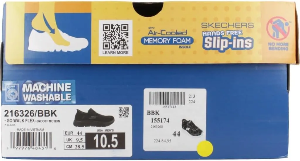 Skechers Men's Hands Free Slip-ins: Go Walk Flex-Smooth Motion Sneaker