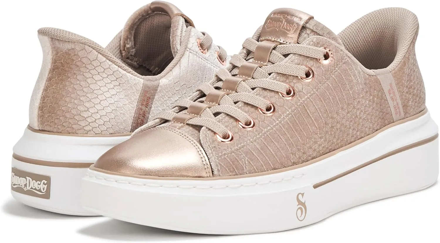 Skechers Women's One-Velvet Snoop Hands Free Slip-ins Sneaker