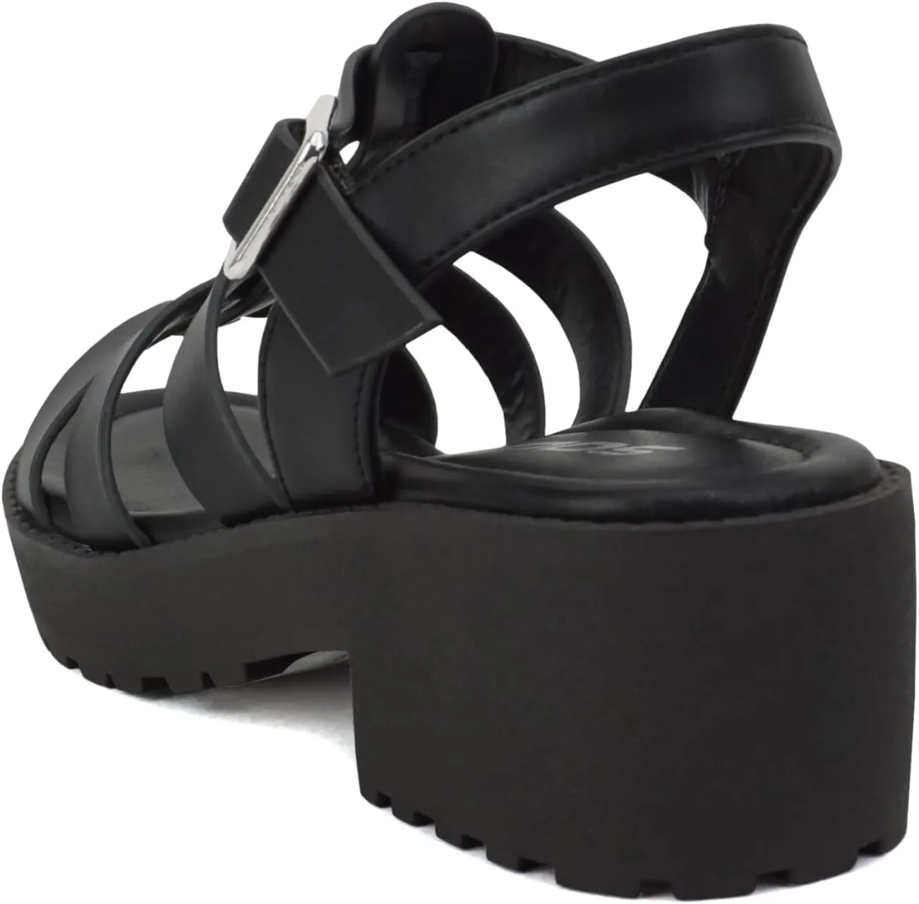 Soda “NEOLA-2” ~ Little Kids/Children/Girls Open Toe Ankle Strap Low Heel Lug Sole Fisherman Sandal