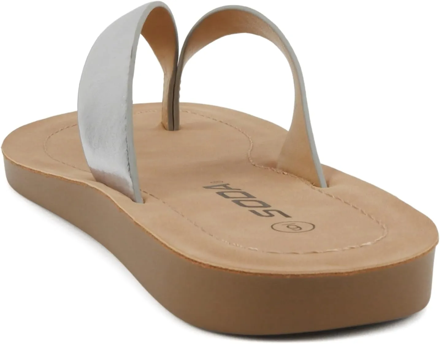 Soda Shoes Women Flip Flops Basic Plain Slippers Thongs Sandals Strap Casual Beach Ella-S
