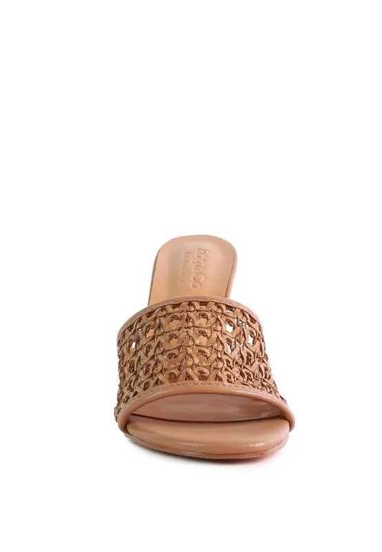 Tease- Woven Mule Sandals