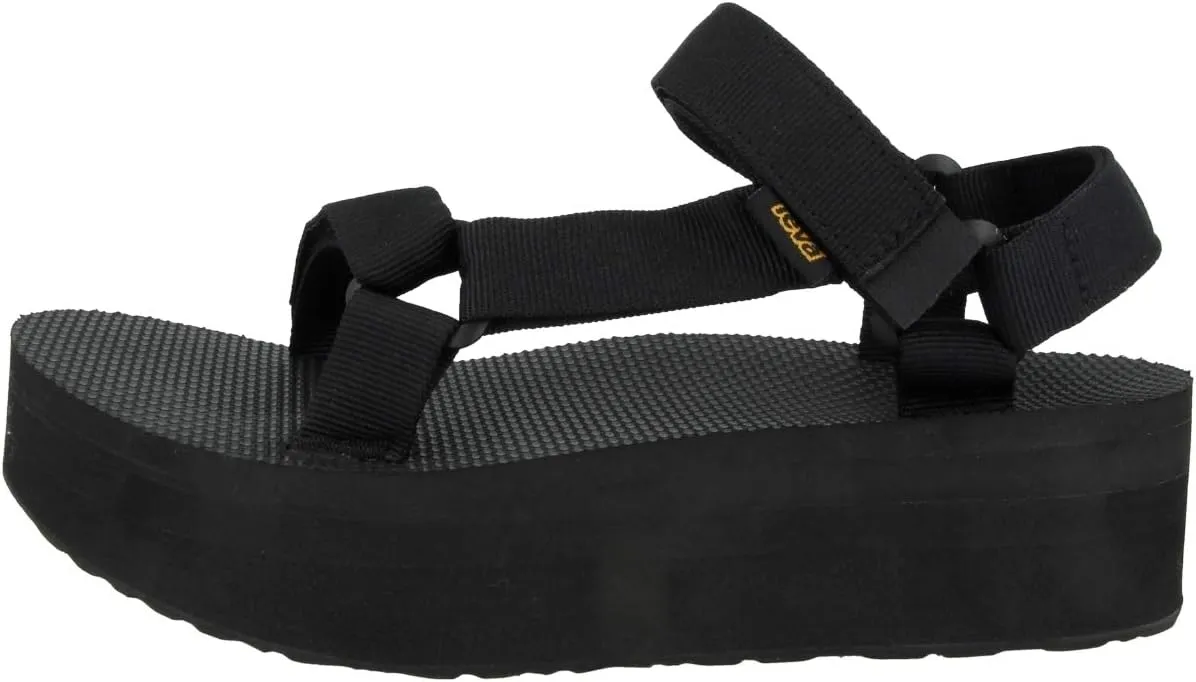 Teva Women's Flatform Sandal, Black, 12