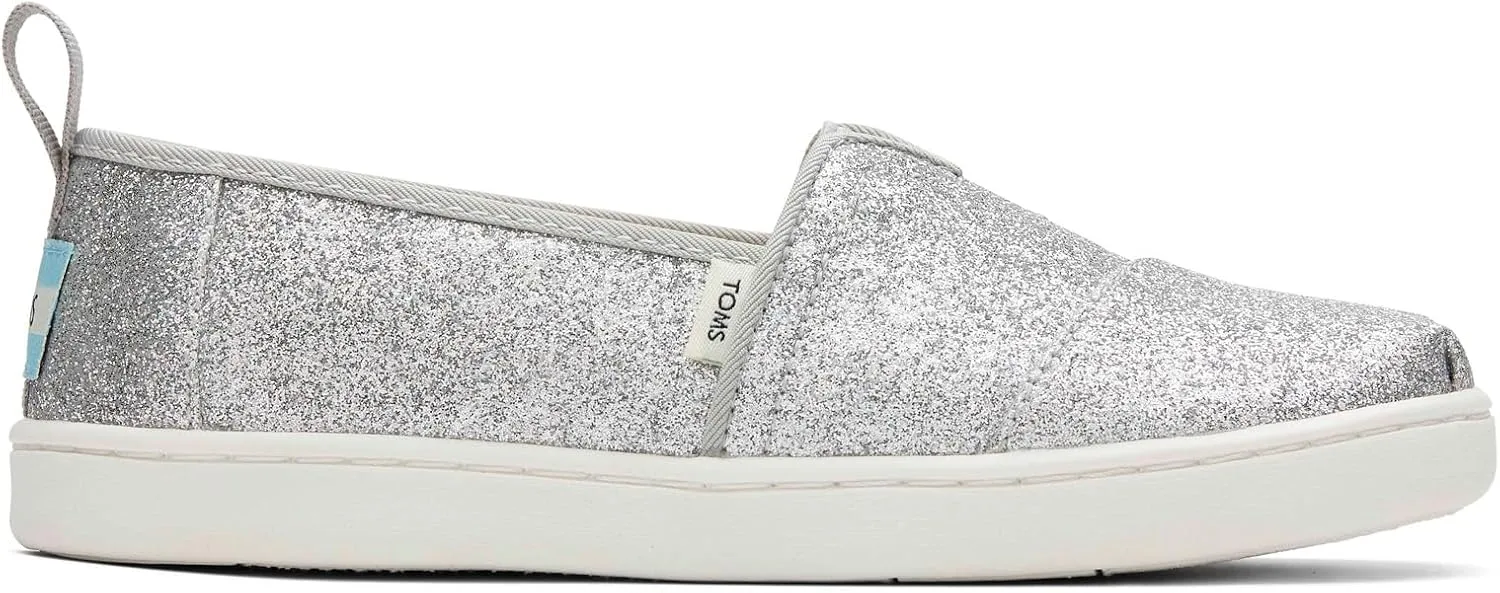 TOMS Unisex-Child Alpargata Ruffle Slip on Flats (Little Big Kid) Sneaker