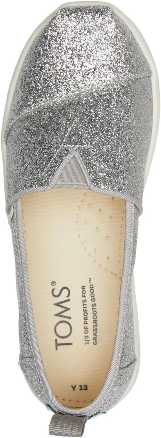 TOMS Unisex-Child Alpargata Ruffle Slip on Flats (Little Big Kid) Sneaker