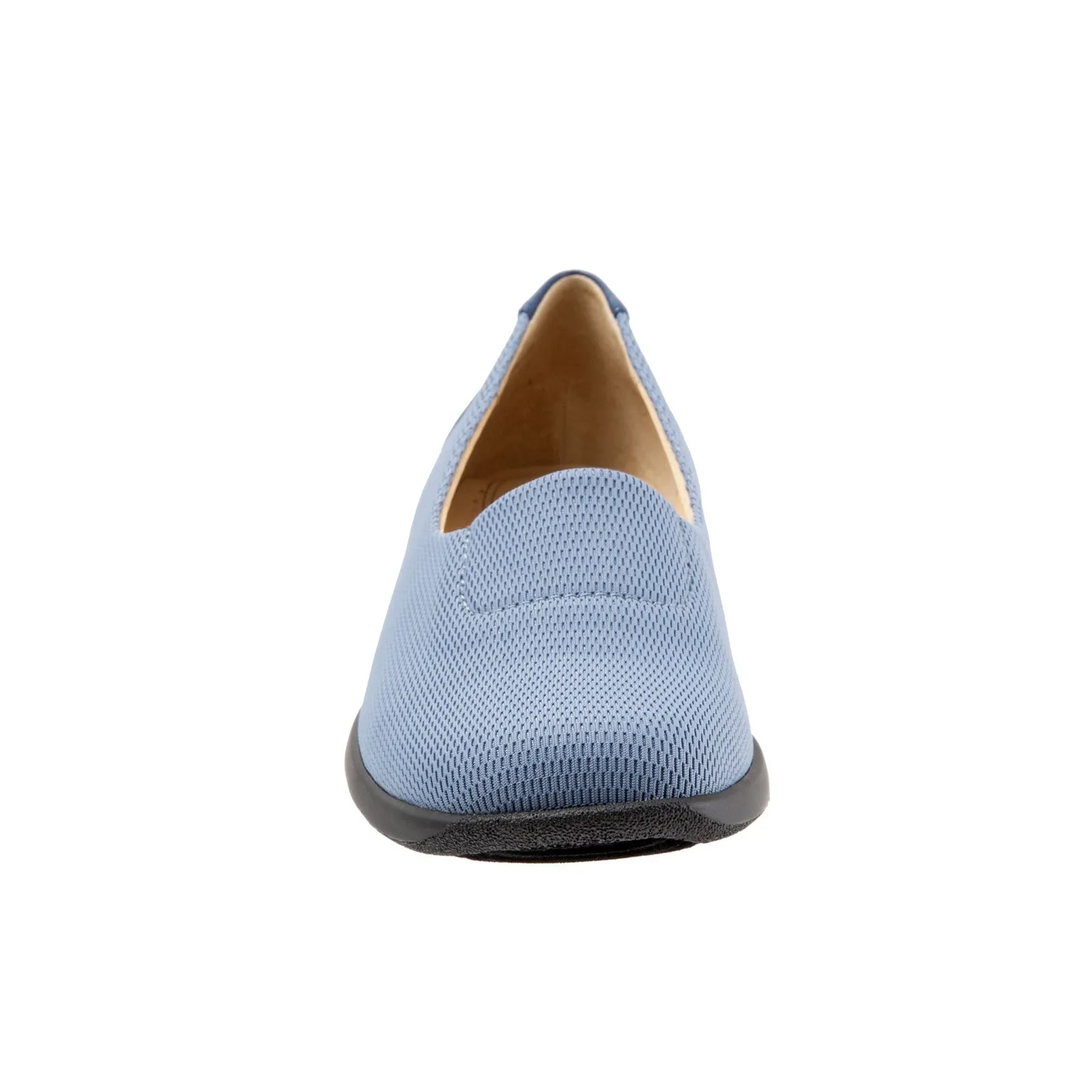 Trotters Jake T1464-433 Womens Blue Mesh Slip On Loafer Flats Shoes