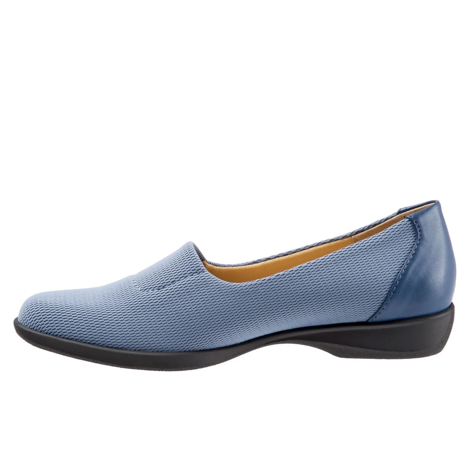 Trotters Jake T1464-433 Womens Blue Mesh Slip On Loafer Flats Shoes