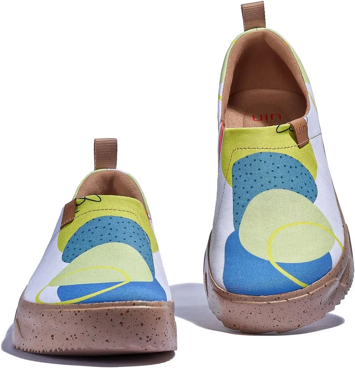UIN Women's Art Travel Walking Shoes Slip On Casual Lightweight Wide Toe Fashion Sneaker Toledo Ⅸ