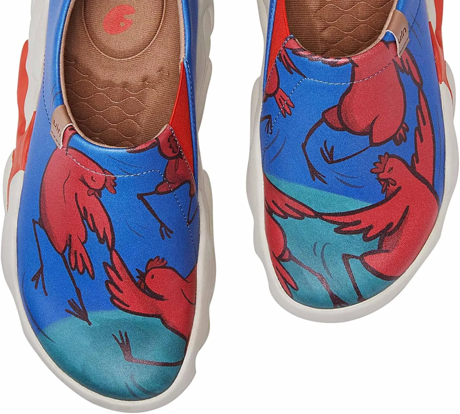 UIN Women's Walking Travel Shoes Casual Slip On Loafers Lightweight Art Painted Fashion Sneaker Toledo ⅩⅢ