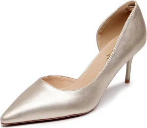 VenusCelia Women's D‘Osay Dress Pump Stiletto Heel Shoes