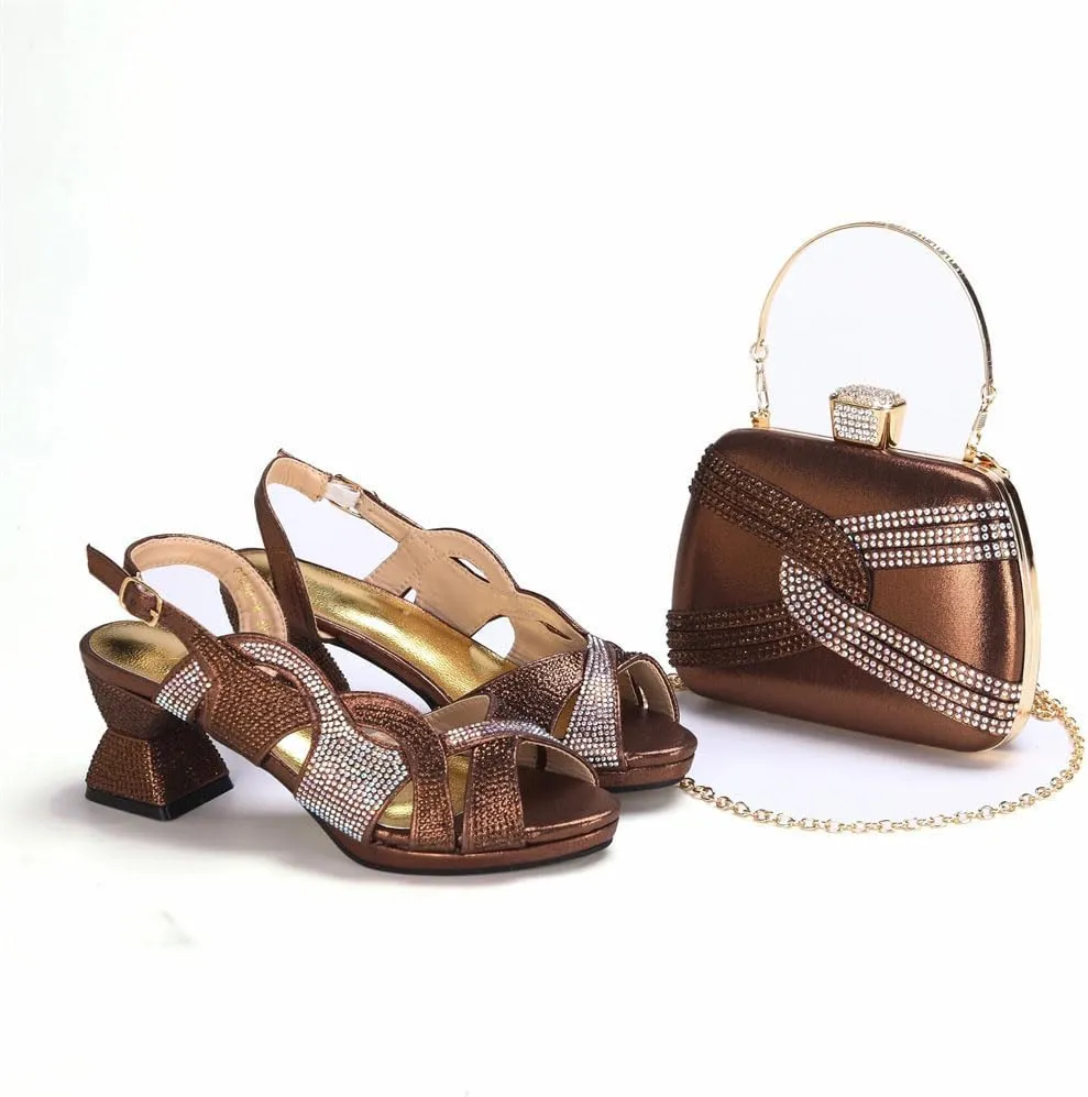 Wedding Pumps Purse Italian Designer Ladies Luxury Party Shoes