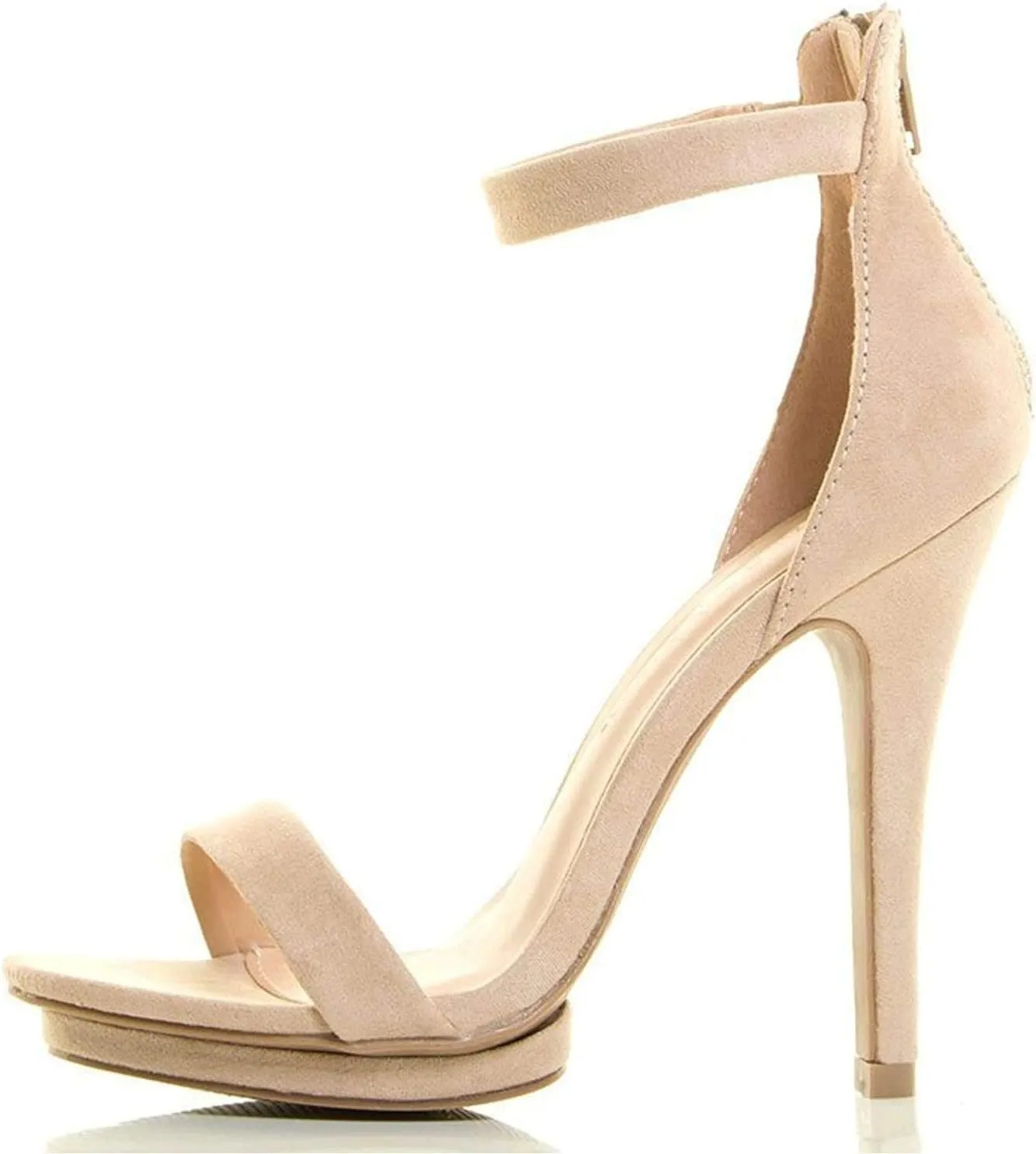 Wild Diva Women's Ankle Strap Heeled Sandal
