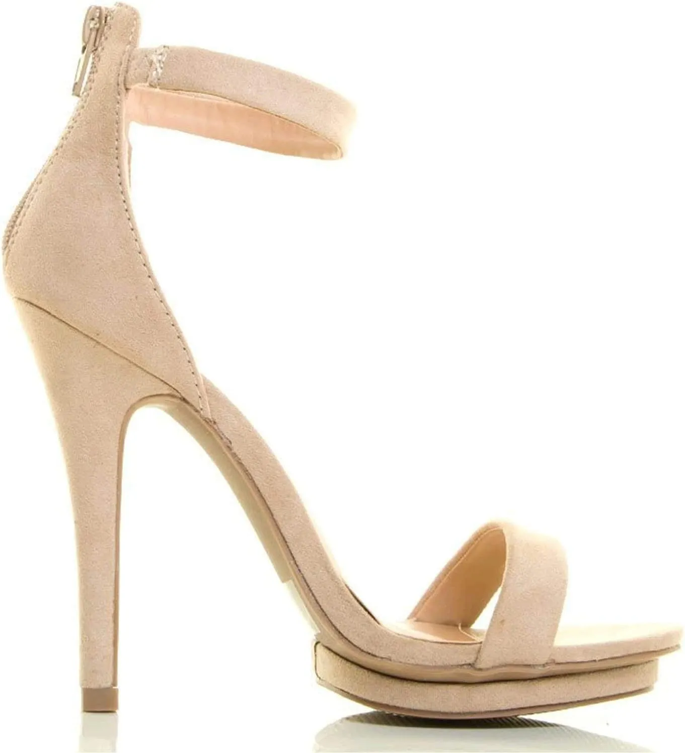 Wild Diva Women's Ankle Strap Heeled Sandal