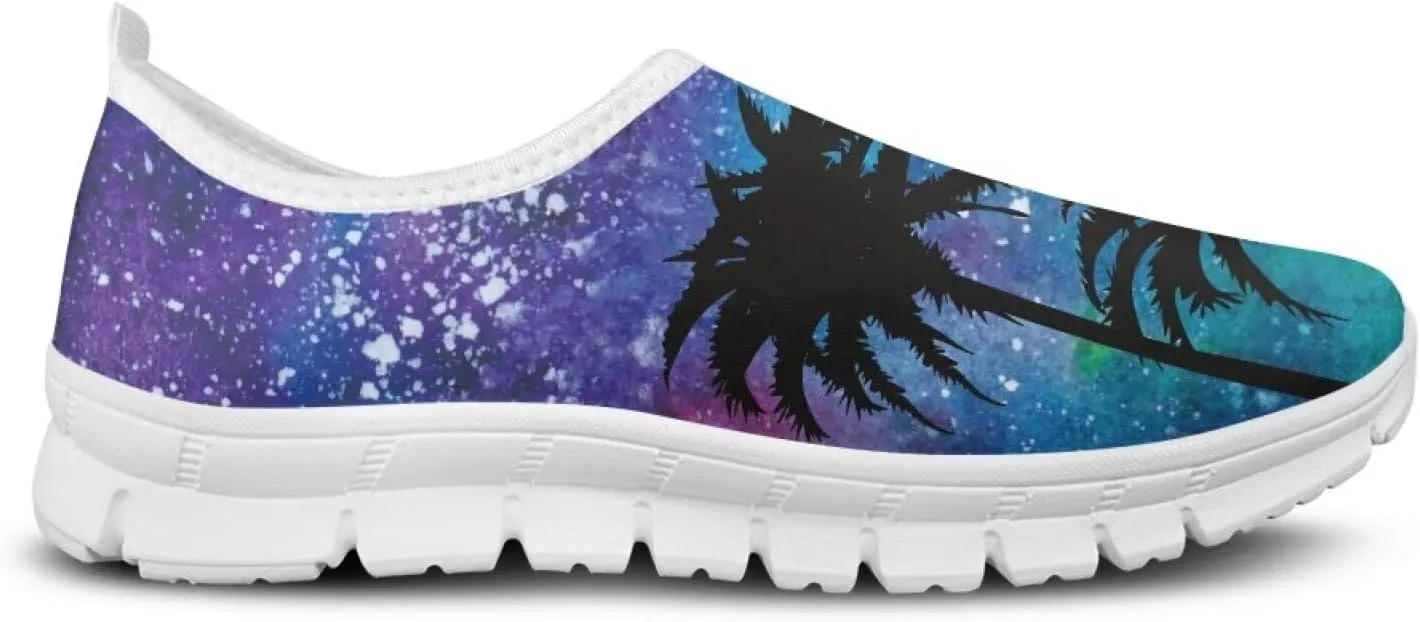 Women Low Top Casual Sneaker Slip On Soft Flat Loafers Comfortable Walking Sports Shoes for Outdoor Athletic Running