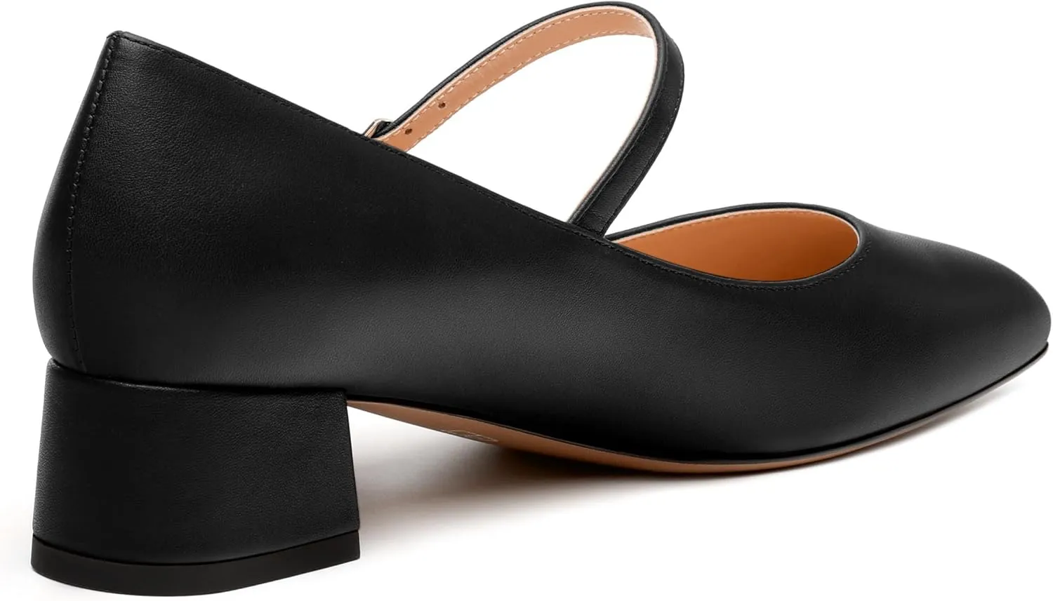 Women's Mary Jane Pumps With Low Block Heel and Square Toe - 1.3" Daily Shoes