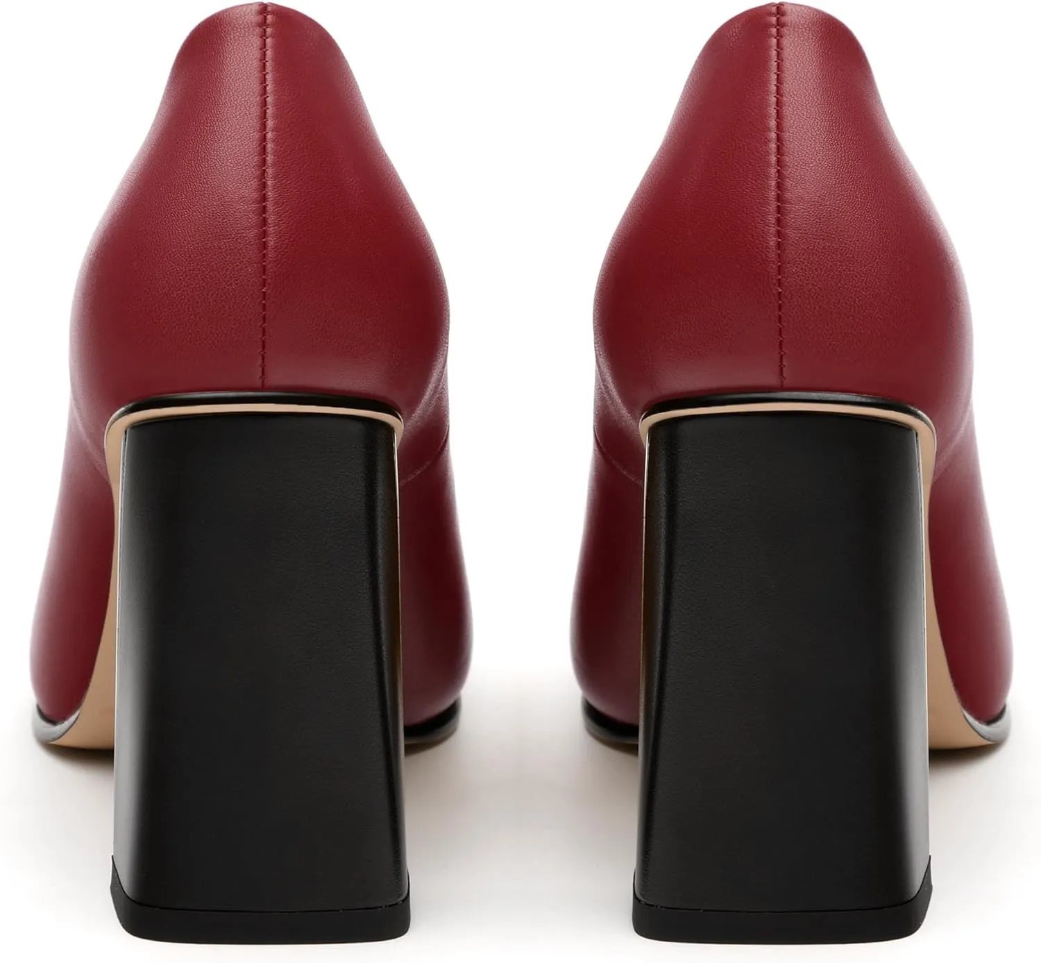 Womens Pumps, Pointed Closed Toe High Heels, Slip On Fashion Chunky Heel Work Dress Office Wedding Party Shoes