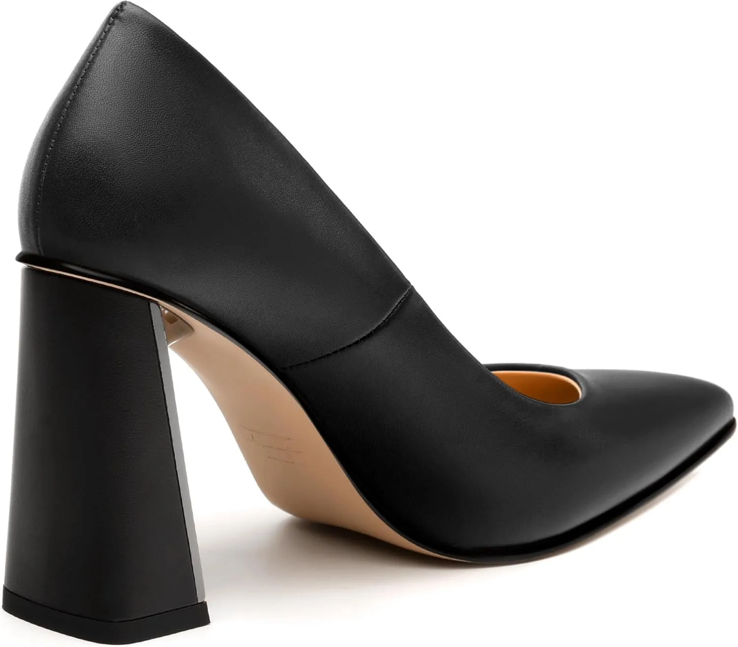 Womens Pumps, Pointed Closed Toe High Heels, Slip On Fashion Chunky Heel Work Dress Office Wedding Party Shoes