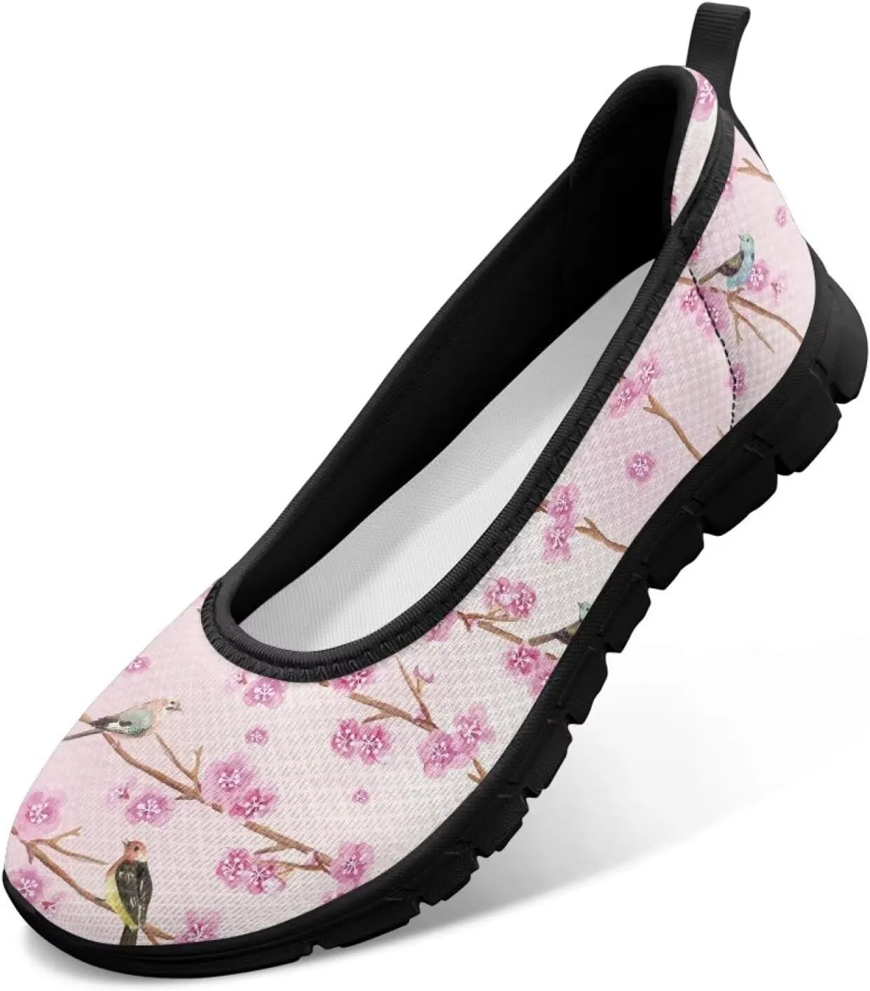 Women's Slip on Loafer Shoes Mesh Casual Ballet Flat Walking Sneakers Knit Round Toe Casual Shoes