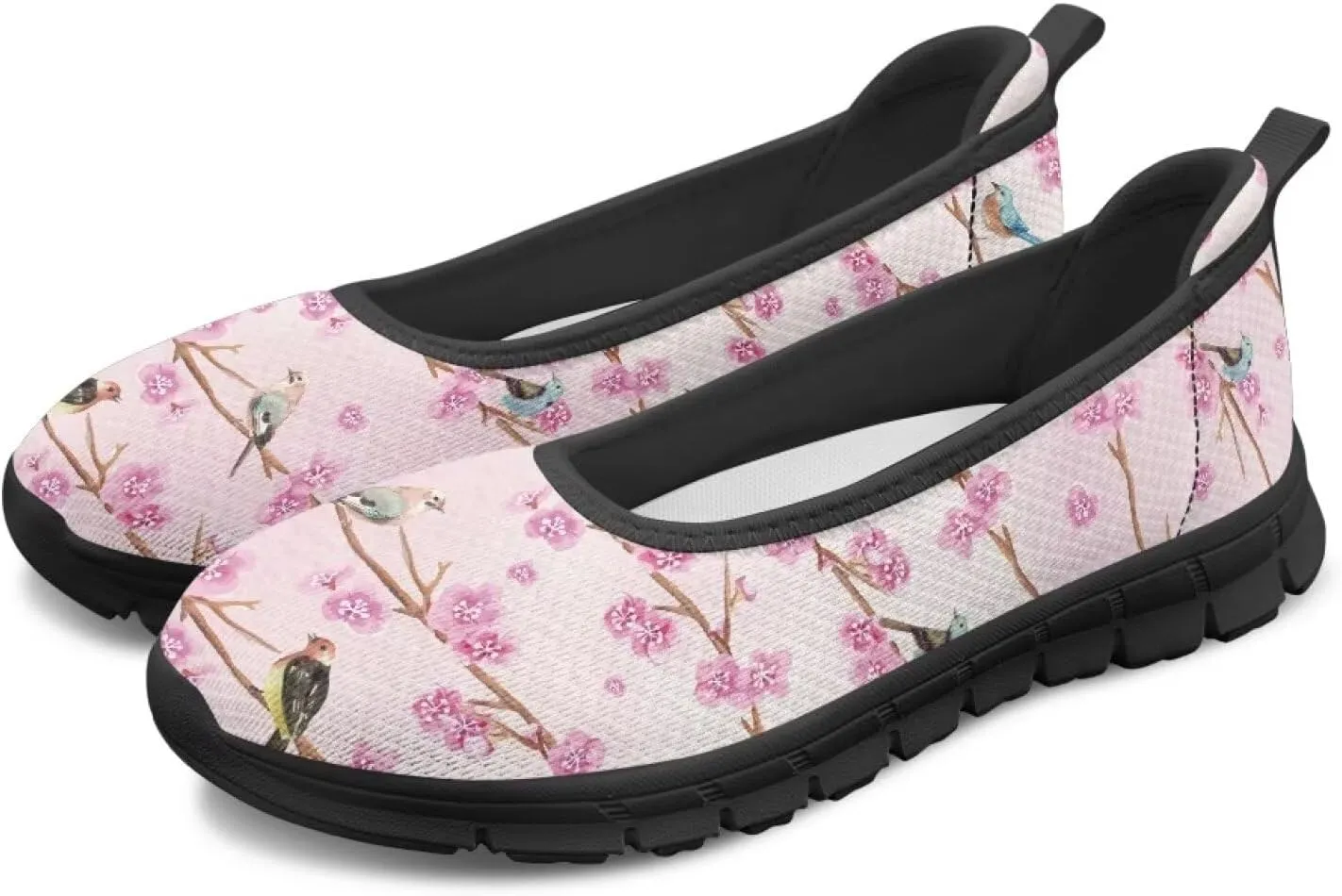 Women's Slip on Loafer Shoes Mesh Casual Ballet Flat Walking Sneakers Knit Round Toe Casual Shoes