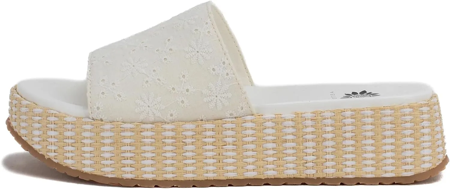 Yellow Box Women's Anatto Flatform Sandal, Wedge Flatform Slide, Round Toe, Medium-High Heel, Fashion Sandals